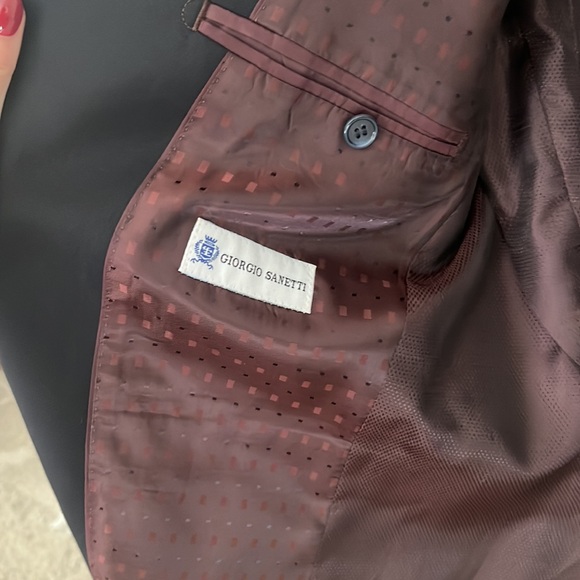 Giorgio Sanetti full suit with pants - blazer 40s pants 34s - Picture 2 of 3